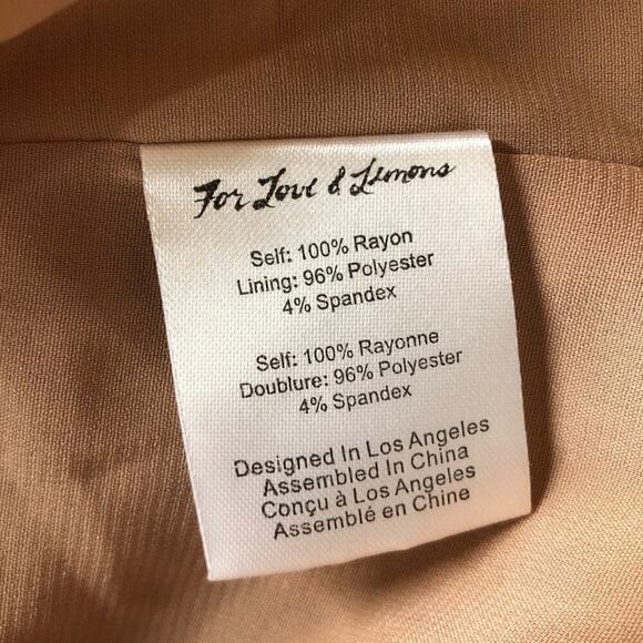 For Love and Lemons Mauritza Dress Sheer Floral Print Bell Sleeve Mini NWT Large - Picture 8 of 9